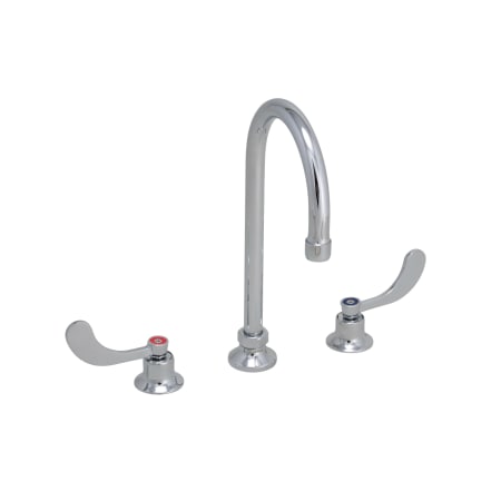 PROFLO 1.5 GPM Widespread Bathroom Faucet with Wrist Blade Handles and Color Indexed Caps Polished Chrome