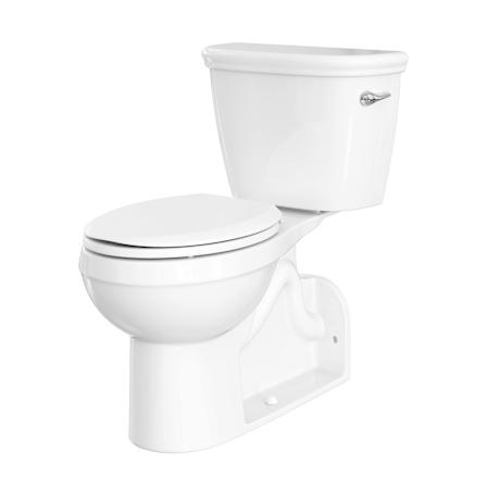 PROFLO Gilpin 1 GPF Two Piece Elongated Toilet with Left Hand Lever White
