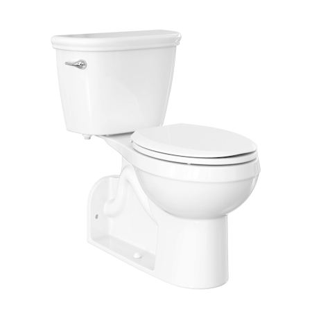 PROFLO 1600 Series 1 GPF Two-Piece Elongated Toilet with Left Hand Trip Lever and Rear Outlet White