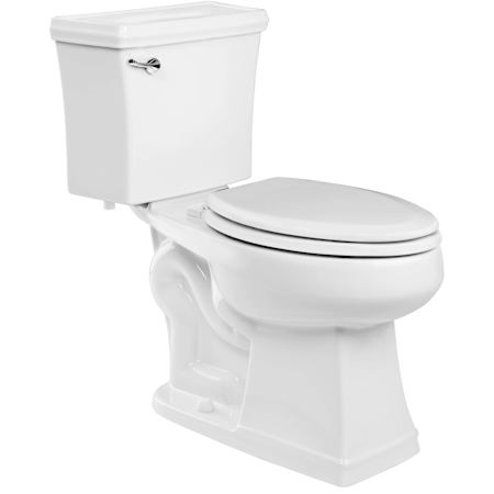 PROFLO Holyoke 1.28 GPF Two Piece Elongated Toilet with Left Hand Lever White