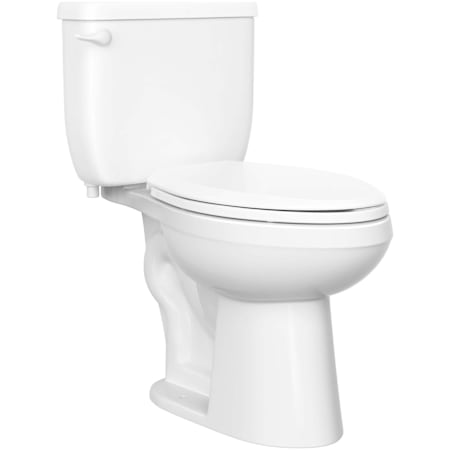 PROFLO Jerritt 1.0 GPF Comfort Height Elongated Two Piece Toilet in White with 10" Rough-In White