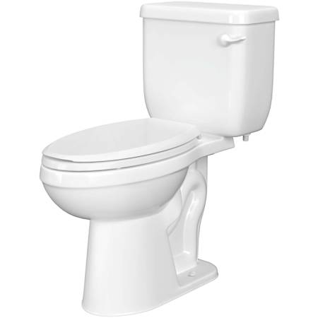 PROFLO Jerritt 1.6 GPF Comfort Height Elongated Two Piece Toilet in White with 12" Rough-In White