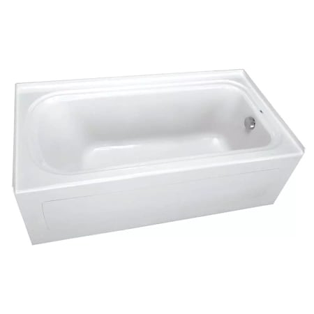 PROFLO Hillsboro 60" x 32" Three Wall Alcove Acrylic Soaking Tub with Right Drain and Overflow White