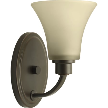 Progress Lighting Joy 9" Tall Single Light Bathroom Sconce with Bell Shade Antique Bronze