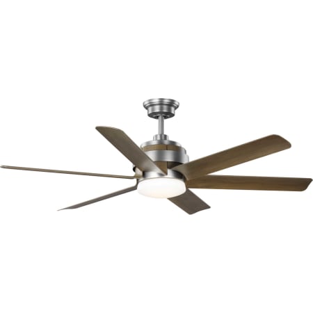 Progress Lighting Kaysville 56" DC Motor Indoor Ceiling Fan with LED Light Kit and Remote Control Antique Nickel