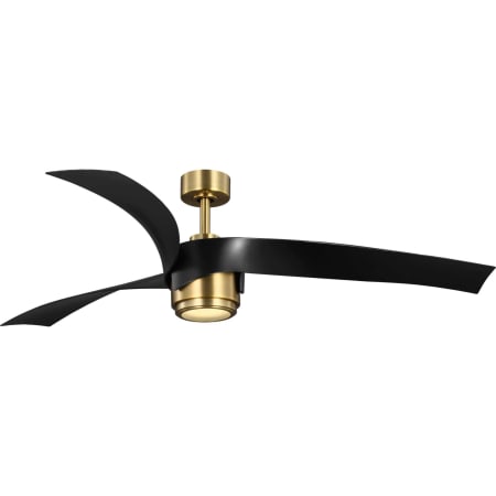Progress Lighting Insigna 62" 3 Blade Indoor LED Ceiling Fan with Remote Vintage Brass