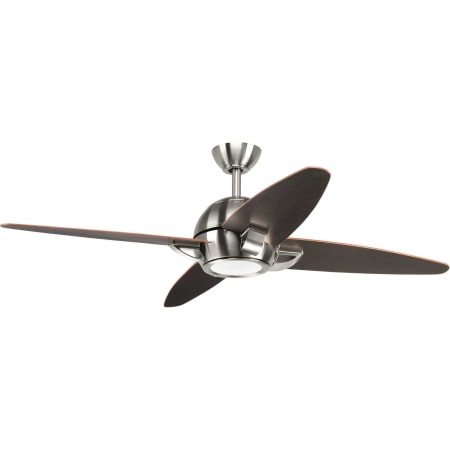 Progress Lighting Soar 54" 4 Blade Integrated LED Indoor Ceiling Fan with White Opal Shade Brushed Nickel