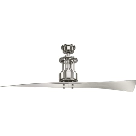 Progress Lighting Spades 56" 2 Blade Indoor Ceiling Fan with Remote Control Brushed Nickel