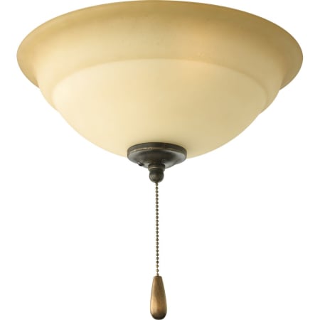 Progress Lighting Torino Single Light 12" Wide Medium (E26) Ceiling Fan Light Kit Forged Bronze
