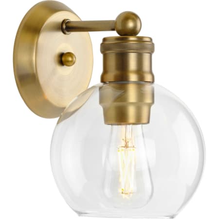 Progress Lighting Hansford Bathroom Sconce Vintage Brass
