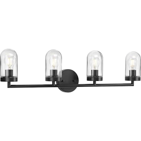 Progress Lighting Signal 4 Light 34" Wide Bathroom Vanity Light Graphite