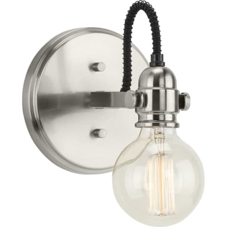 Progress Lighting Axle 7" Tall Bathroom Sconce Brushed Nickel
