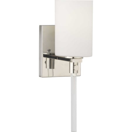 Progress Lighting Lisbon Single Light 14" Tall Bathroom Sconce Polished Nickel