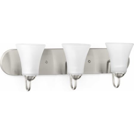 Progress Lighting Classic 3 Light 24" Wide Bathroom Vanity Light Brushed Nickel