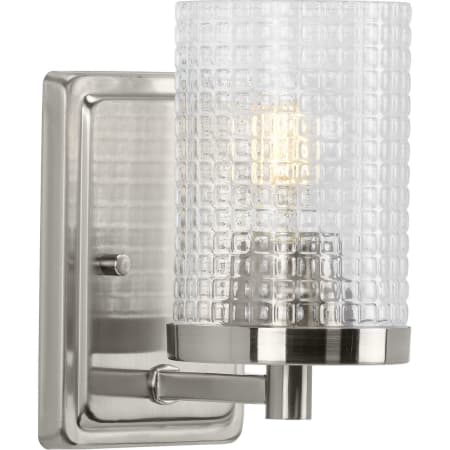 Progress Lighting Fawcett 8" Tall Bathroom Sconce Brushed Nickel