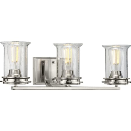 Progress Lighting Winslett 3 Light 24" Wide Bathroom Vanity Light Brushed Nickel