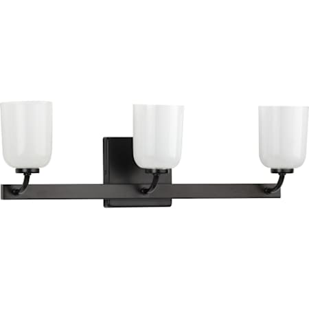 Progress Lighting Moore 3 Light 22" Wide Bathroom Vanity Light Black