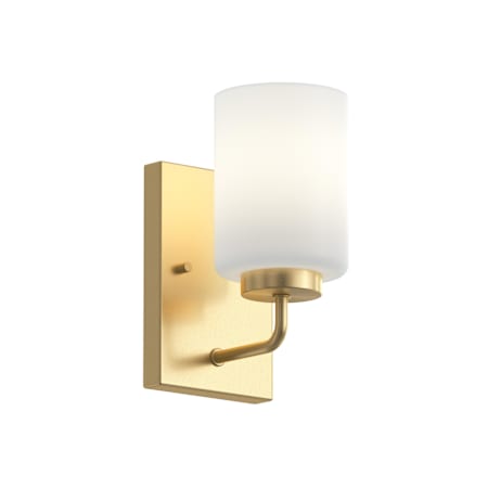 Progress Lighting Merry 5" Wide Vanity Light with Etched Glass Shade Brushed Gold