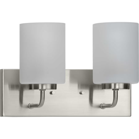 Progress Lighting Merry 2 Light 12" Wide Vanity Light Brushed Nickel