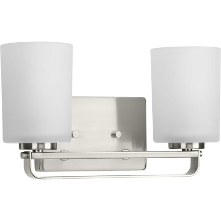 Progress Lighting League 2 Light 14" Wide Bathroom Vanity Light Brushed Nickel