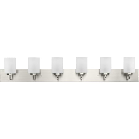 Progress Lighting Merry 6 Light 6" Wide Vanity Light Brushed Nickel