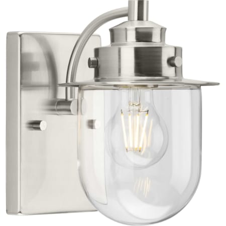 Progress Lighting Northlake 8" Tall Bathroom Sconce Brushed Nickel