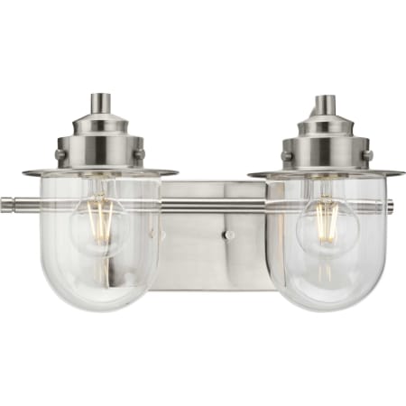 Progress Lighting Northlake 2 Light 8" Wide Vanity Light Brushed Nickel