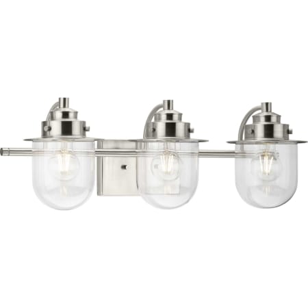Progress Lighting Northlake 3 Light 8" Wide Vanity Light Brushed Nickel