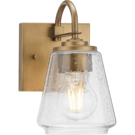 Progress Lighting Martenne 9" Tall Bathroom Sconce Aged Bronze