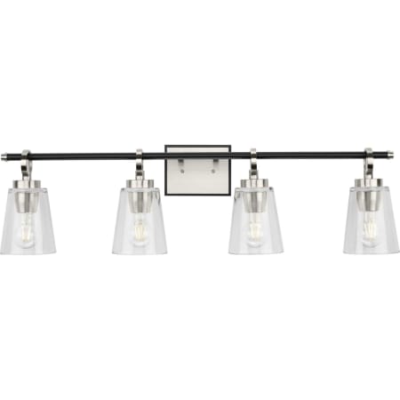 Progress Lighting Cassell 4 Light 34" Wide Vanity Light Brushed Nickel
