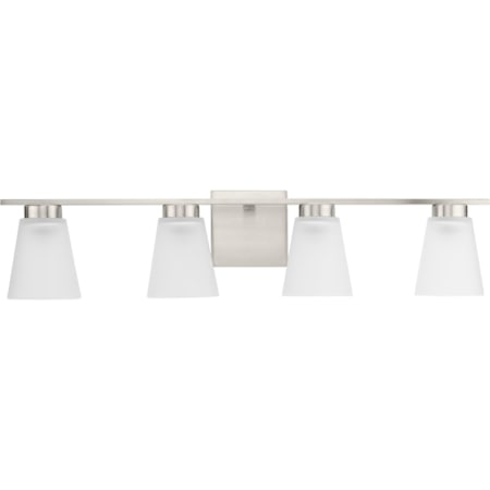 Progress Lighting Tanner 4 Light 32" Wide Vanity Light Brushed Nickel