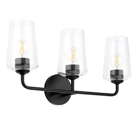 Progress Lighting Celino 3 Light 23" Wide Vanity Light with Clear Glass Black