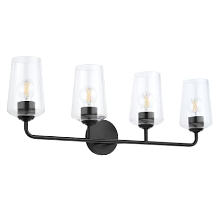 Progress Lighting Celino 4 Light 33" Wide Vanity Light with Clear Glass Black