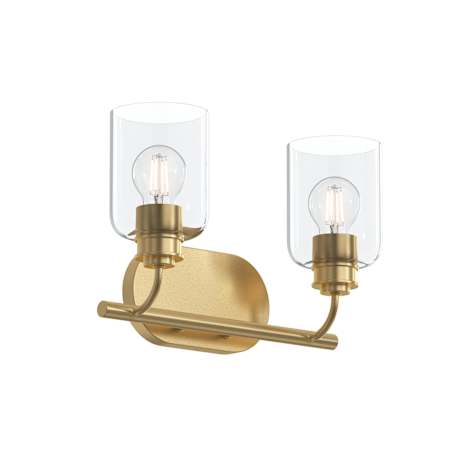 Progress Lighting Reines 2 Light 15" Wide Vanity Light Brushed Gold