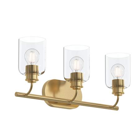 Progress Lighting Reines 3 Light 23" Wide Vanity Light Brushed Gold