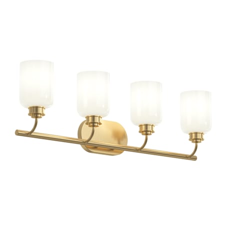 Progress Lighting Reines 4 Light 32" Wide Vanity Light Brushed Gold