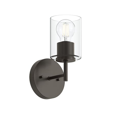 Progress Lighting Replay 6" Wide Bathroom Sconce with Clear Glass Shade Antique Bronze