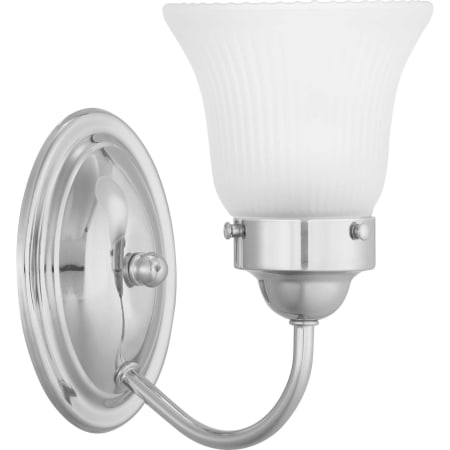 Progress Lighting Single Light 8" Tall Bathroom Sconce Polished Chrome