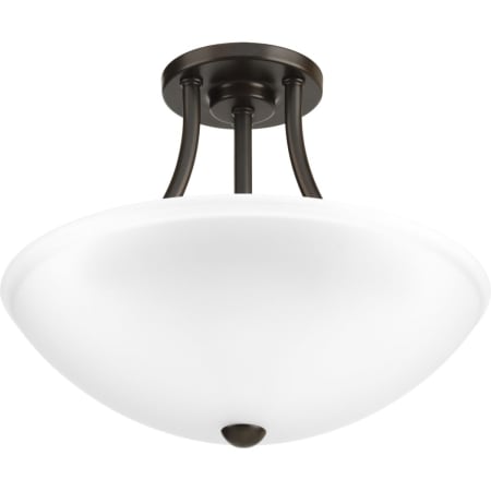 Progress Lighting Gather 13" Wide Integrated LED Semi-Flush Ceiling Fixture or Pendant Antique Bronze