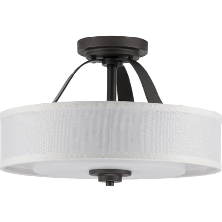 Progress Lighting Kene 2 Light 16" Wide Semi-Flush Ceiling Fixture or Pendant Graphite