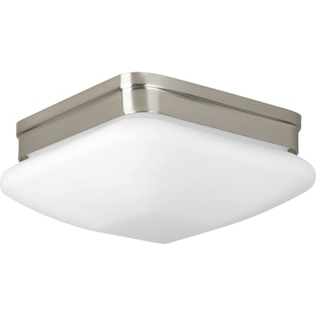Progress Lighting Appeal 2 Light Flush Mount Ceiling Fixture with Etched Opal Glass Shade - 9" Wide Brushed Nickel