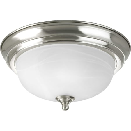 Progress Lighting Melon 1 Light 11.375"W Flush Mount Ceiling Fixture Brushed Nickel