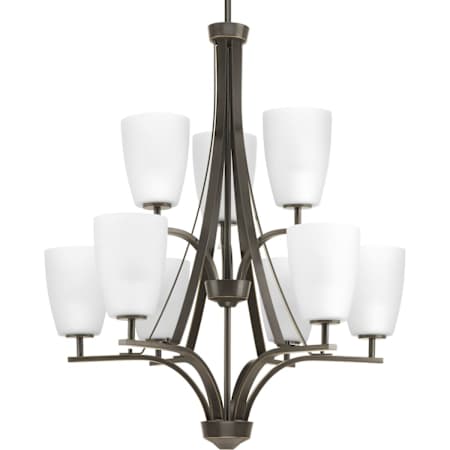 Progress Lighting Leap 9 Light 26" Wide Chandelier Antique Bronze