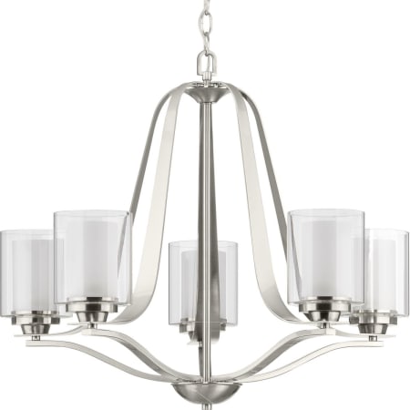 Progress Lighting Kene 5 Light 27" Wide Chandelier Brushed Nickel