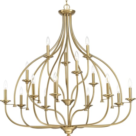 Progress Lighting Tinsley 15 Light 42" Wide Taper Candle Chandelier Brushed Bronze