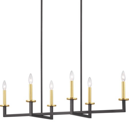 Progress Lighting Blakely 6 Light 40" Wide Taper Candle Chandelier Graphite