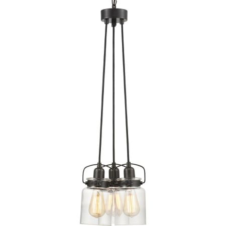 Progress Lighting Calhoun 3 Light 23" Wide Multi Light Pendant Antique Bronze