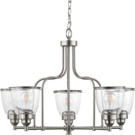 Progress Lighting Saluda 5 Light 28" Wide Chandelier Brushed Nickel