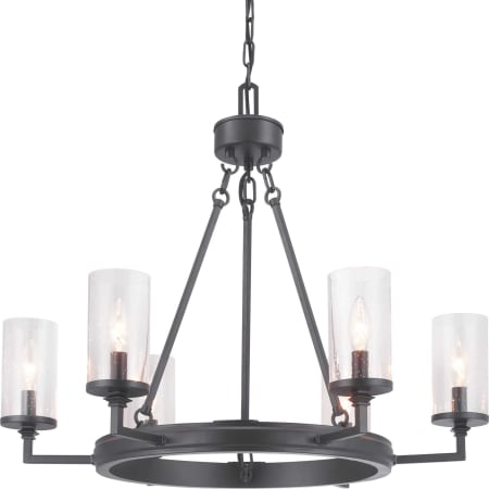 Progress Lighting Gresham 6 Light 28" Wide Taper Candle Chandelier Graphite