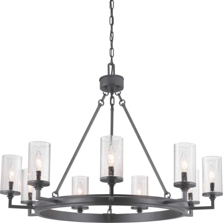 Progress Lighting Gresham 9 Light 36" Wide Taper Candle Chandelier Graphite